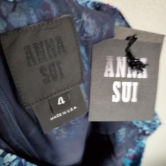 Anna Sui Chiffon Camisole Dress size 4 NWT - Picture 7 of 8